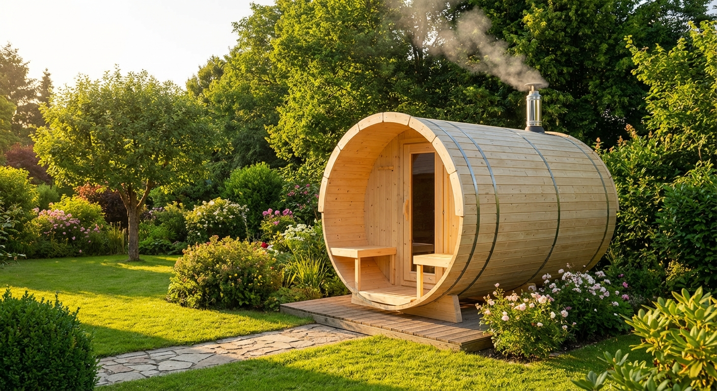 Sauna im Wintergarten