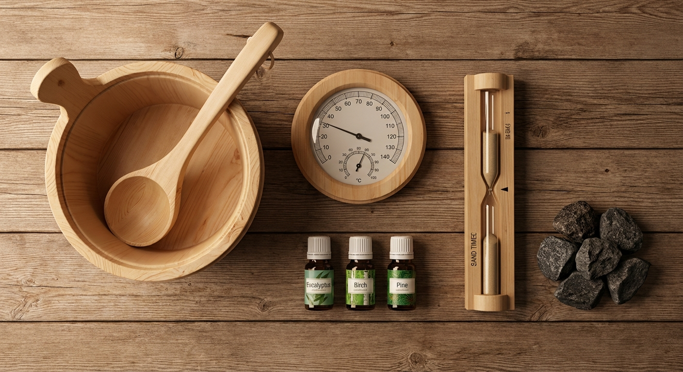 Saunazubehör - Kübel und Kelle